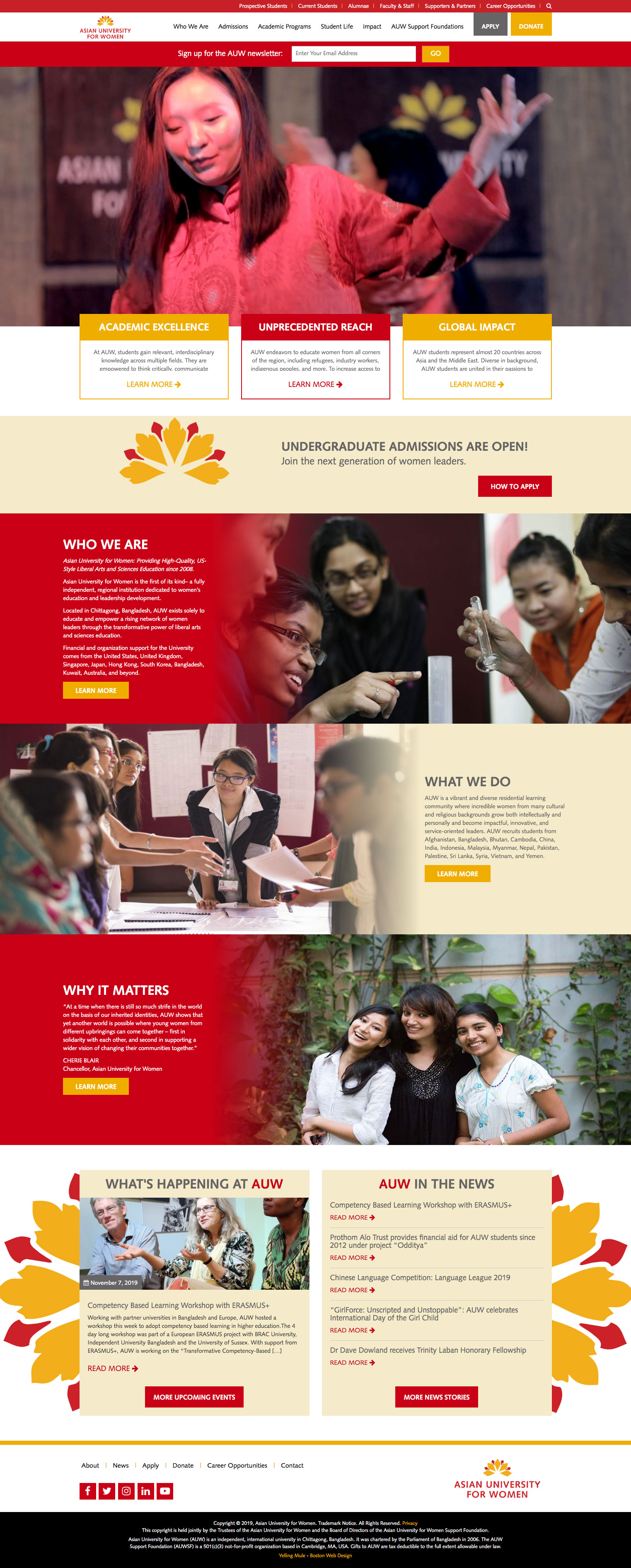 Asian University for Women Home